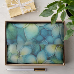 Blue Plumeria Tissue Paper