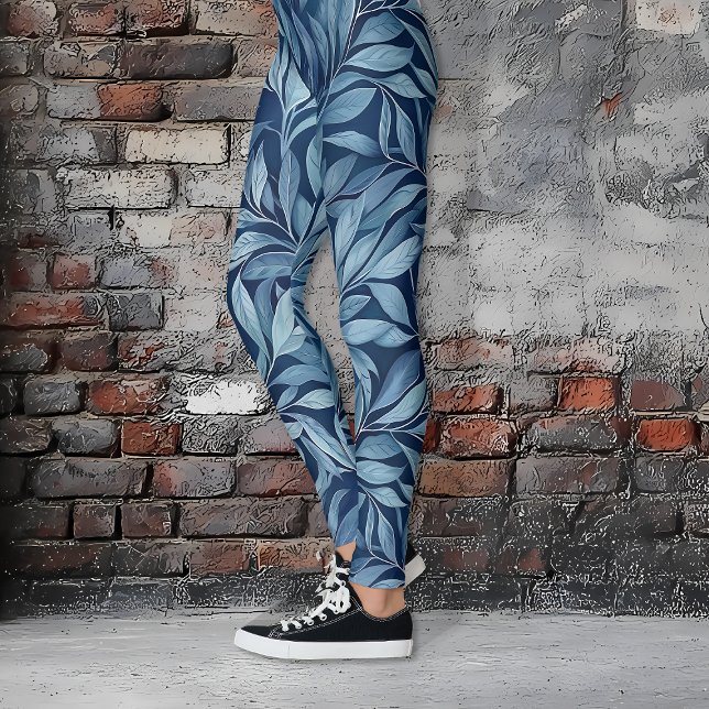 Blue Plumes Leggings (Creator Uploaded)