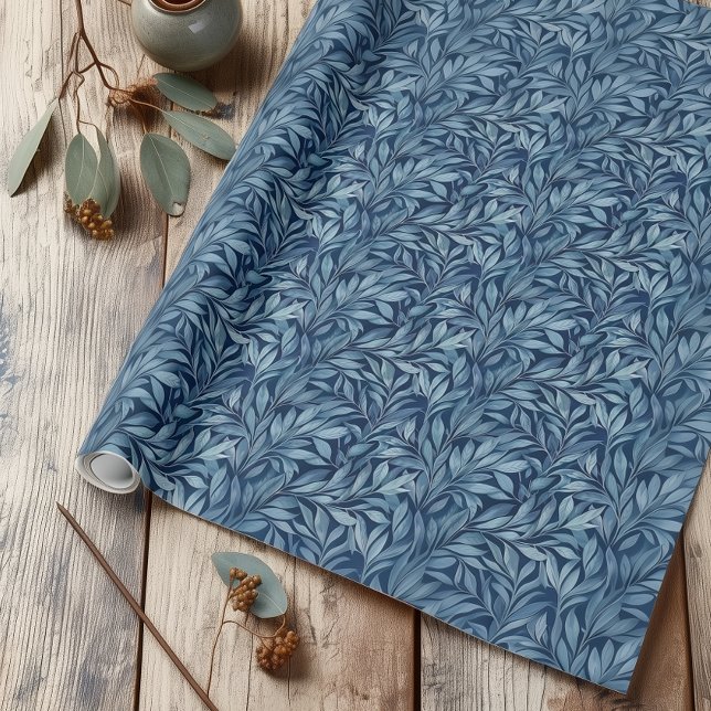 Blue Plumes Wrapping Paper (Creator Uploaded)