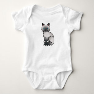 Blue Point Birman / Ragdoll Cat Baby Bodysuit
