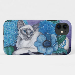 Blue Point Siamese cat iPhone 11 Case