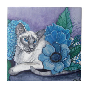 Blue Point Siamese Cat Tile