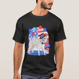 Blue Point Siamese Merica 4th Of July American Pat T-Shirt