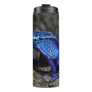 Blue Poison Dart Frog, Bright Blue Frog Thermal Tumbler