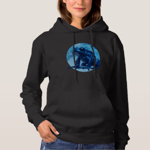 Blue Poison Dart Frog Coloured Exotic Animal Amphi Hoodie