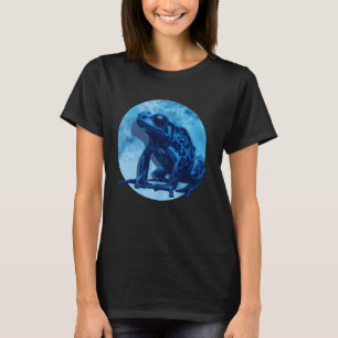Blue Poison Dart Frog Coloured Exotic Animal Amphi T-Shirt