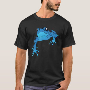 Blue Poison Dart Frog Coloured Exotic Animal Amphi T-Shirt