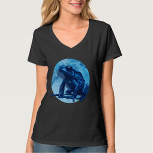 Blue Poison Dart Frog Coloured Exotic Animal Amphi T-Shirt