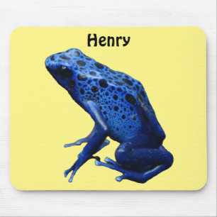 Blue Poison Dart Frog Mouse Mat