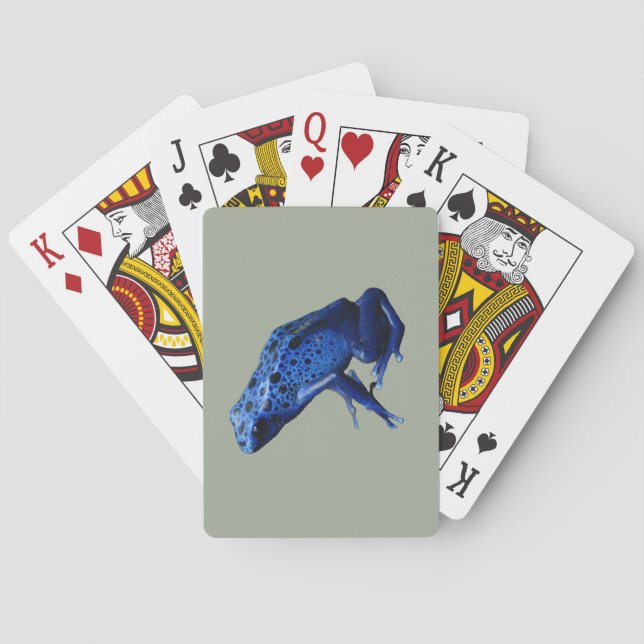 Blue Poison Dart Frog Playing Cards (Back)