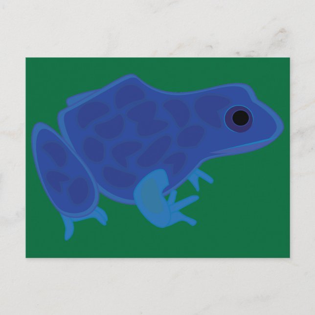 Blue Poison Dart Frog Postcard (Front)