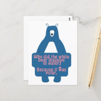 Blue Polar Bear Funny Chemistry Joke