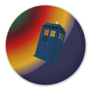 Blue Police Call Box Cabinet Pull