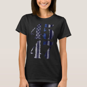 Blue Police Lives 45 47 Trump For President 2024 T-Shirt