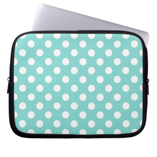 Blue Polka Dot Laptop Sleeve