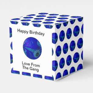 Blue Polka Dot Lawn Bowls, Favour Box
