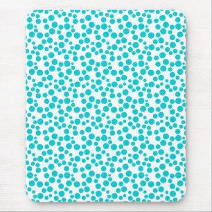 Blue polka dot mouse mat