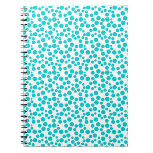 Blue polka dot  notebook