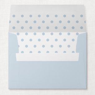 Blue Polka Dot Personalised A7 Envelope