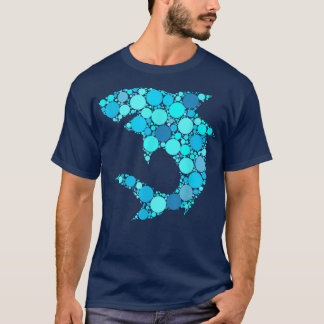Blue Polka Dot Shark International Dot Day  T-Shirt