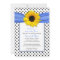Blue Polka Dot Sunflower Wedding Bridal Shower