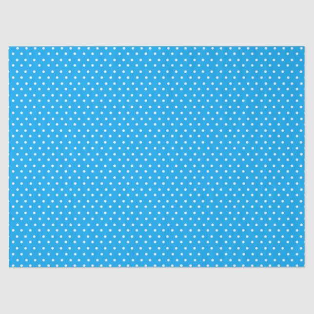 Blue Polka Dot Tissue Paper (Front)