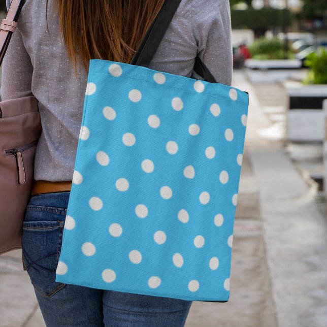 Blue Polka Dot Tote Bag (Creator Uploaded)
