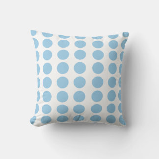 Blue Polka Dots Design Cushion