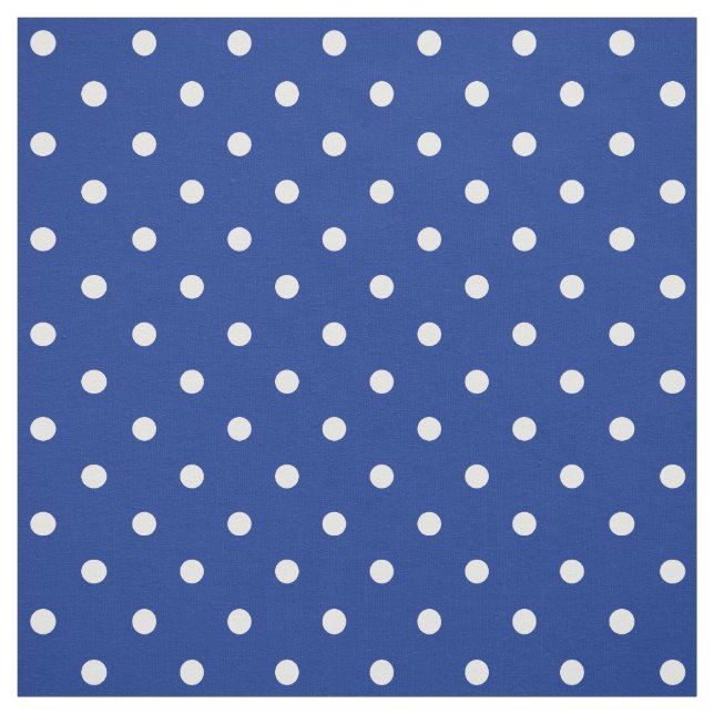 Blue Polka Dots Fabric (Swatch)