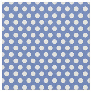 Blue Polka Dots Fabric