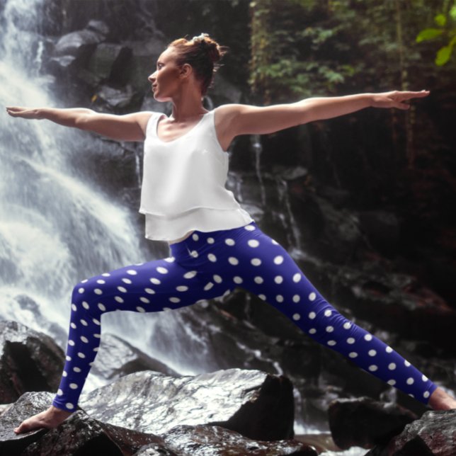 Blue Polka Dots Leggings (Creator Uploaded)