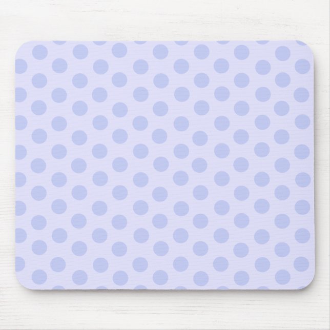 Blue Polka Dots Mouse Pad (Front)