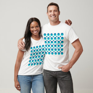 blue polka dots pattern T-Shirt