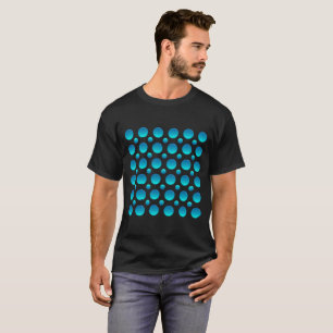 blue polka dots pattern T-Shirt