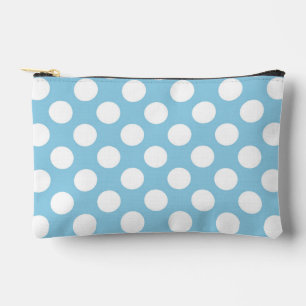 Blue Polka Dots, Polka Dot Pattern, Dots, Dotted Accessory Pouch