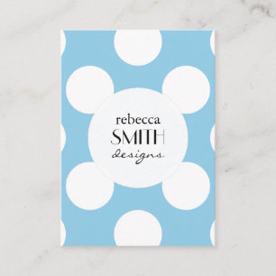Blue Polka Dots, Polka Dot Pattern, Dots, Dotted Business Card