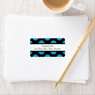 Blue Polka Dots, Polka Dot Pattern, Dots, Dotted Label