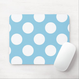 Blue Polka Dots, Polka Dot Pattern, Dots, Dotted Mouse Mat
