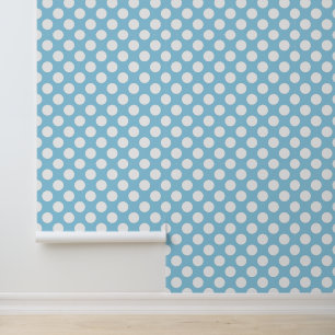 Blue Polka Dots, Polka Dot Pattern, Dots, Dotted Wallpaper