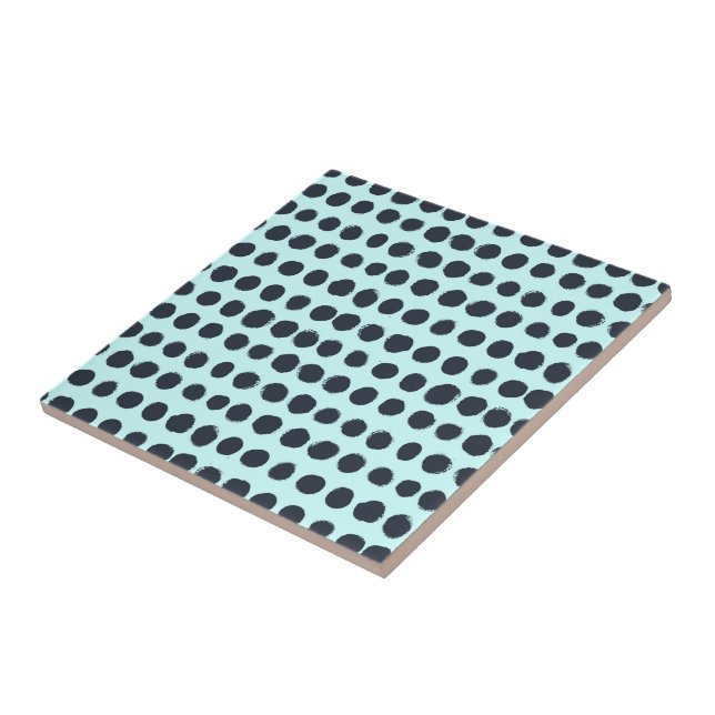 Blue Polka Dots Tile (Side)