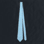 Blue Polka Dots White Gift Favor Elegant Classy Tie<br><div class="desc">Designed with cute blue polka dots patterns in solid white background. You may change to any background color as you wish. Makes a great gift or party favor for any event including weddings,  birthdays and more!</div>