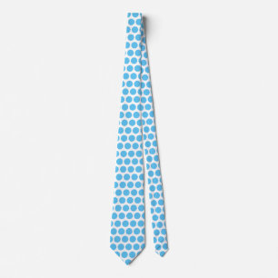 Blue Polka Dots White Gift Favor Elegant Classy Tie