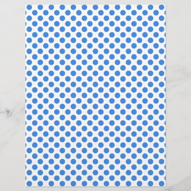 Blue Polka Dots with Customisable Background (Front)