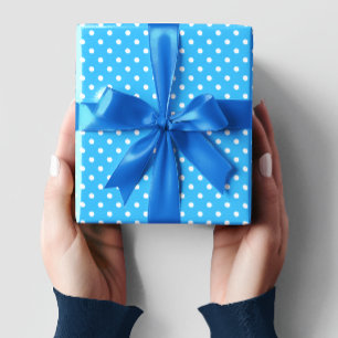 Blue Polka Dots Wrapping Paper