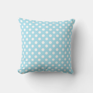 Blue Polkadot Glam Girly Trendy Stylish Cushion