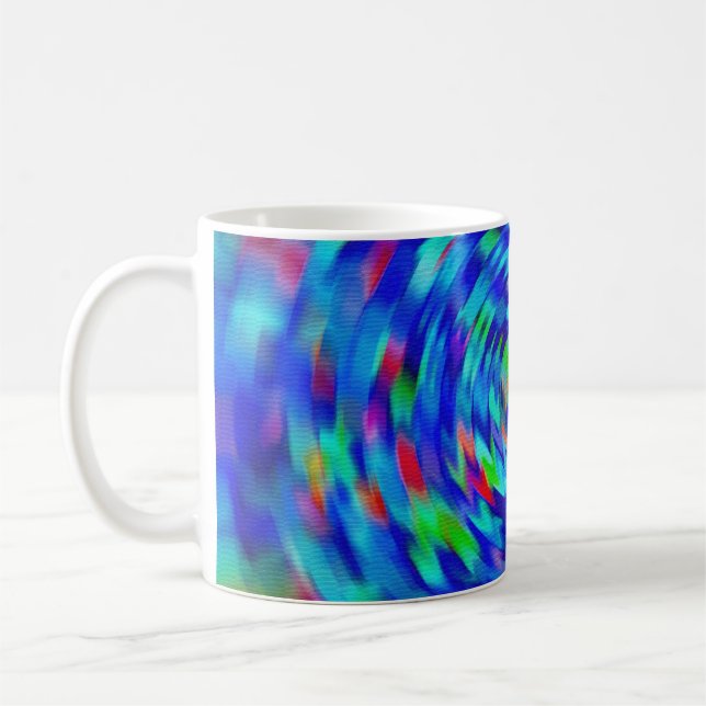 Blue Pond Ripple Coffee Mug (Left)