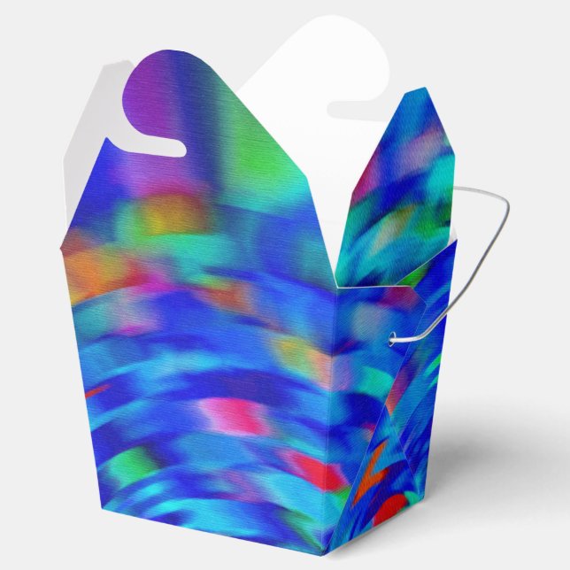 Blue Pond Ripple Favour Box (Opened)