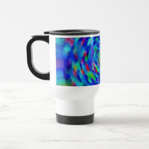 Blue Pond Ripple Travel Mug