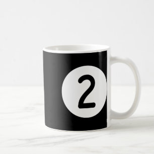 Blue Pool Ll Number Two Billiards Snooker Billard Coffee Mug
