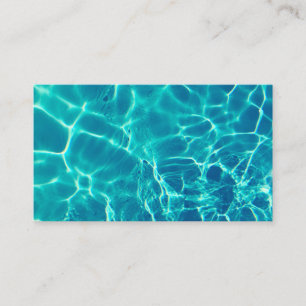 Blue Pool Water Ripples Business Cards
